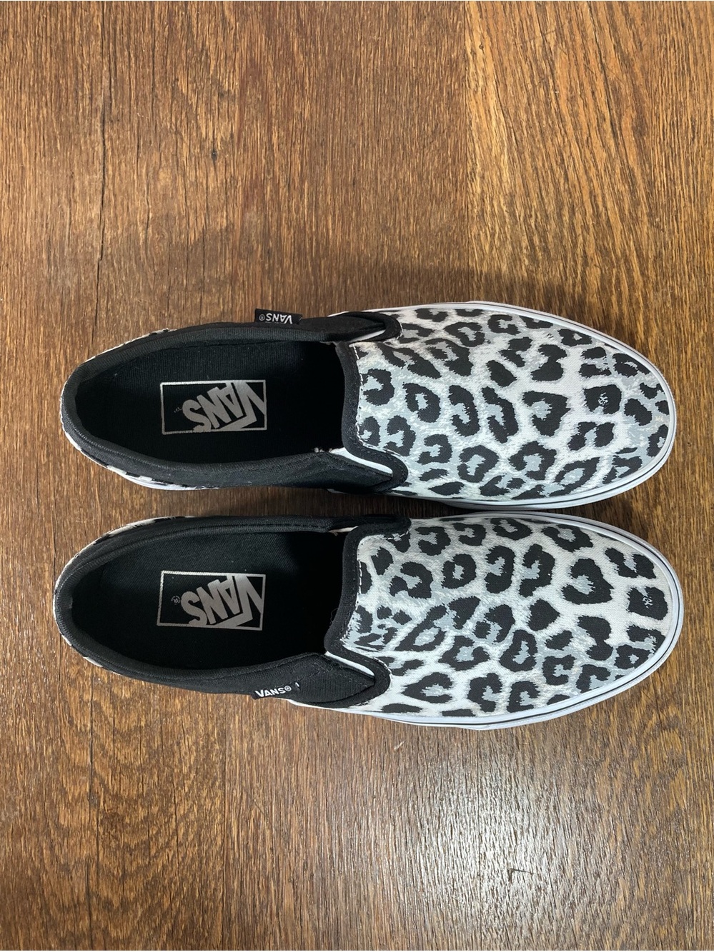 Vans Asher Classic Slip On Sneaker Women’s Size 9 Leopard/Black - Picture 5 of 8